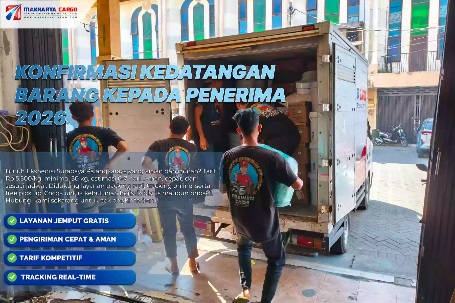 Konfirmasi Kedatangan Barang kepada Penerima