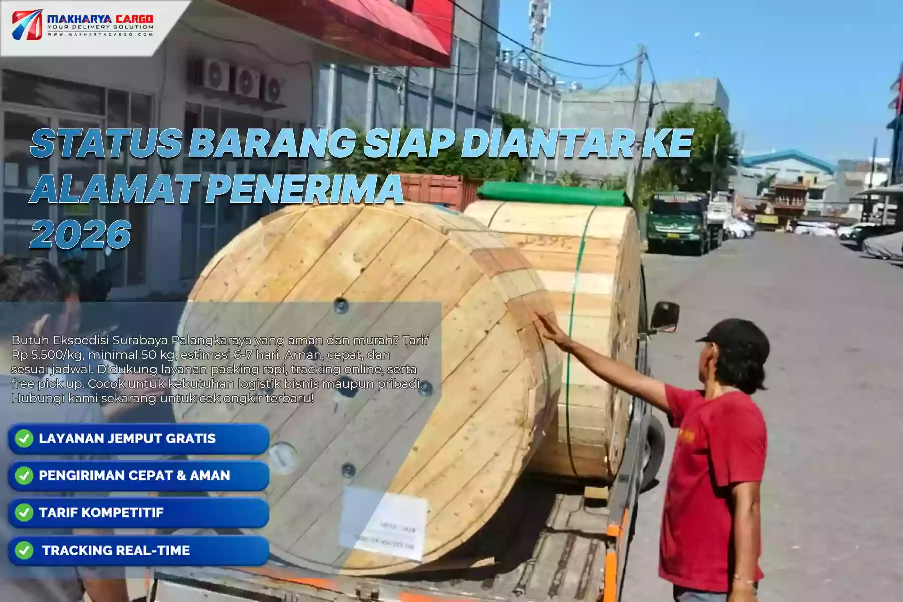 Status Barang Siap Diantar ke Alamat Penerima