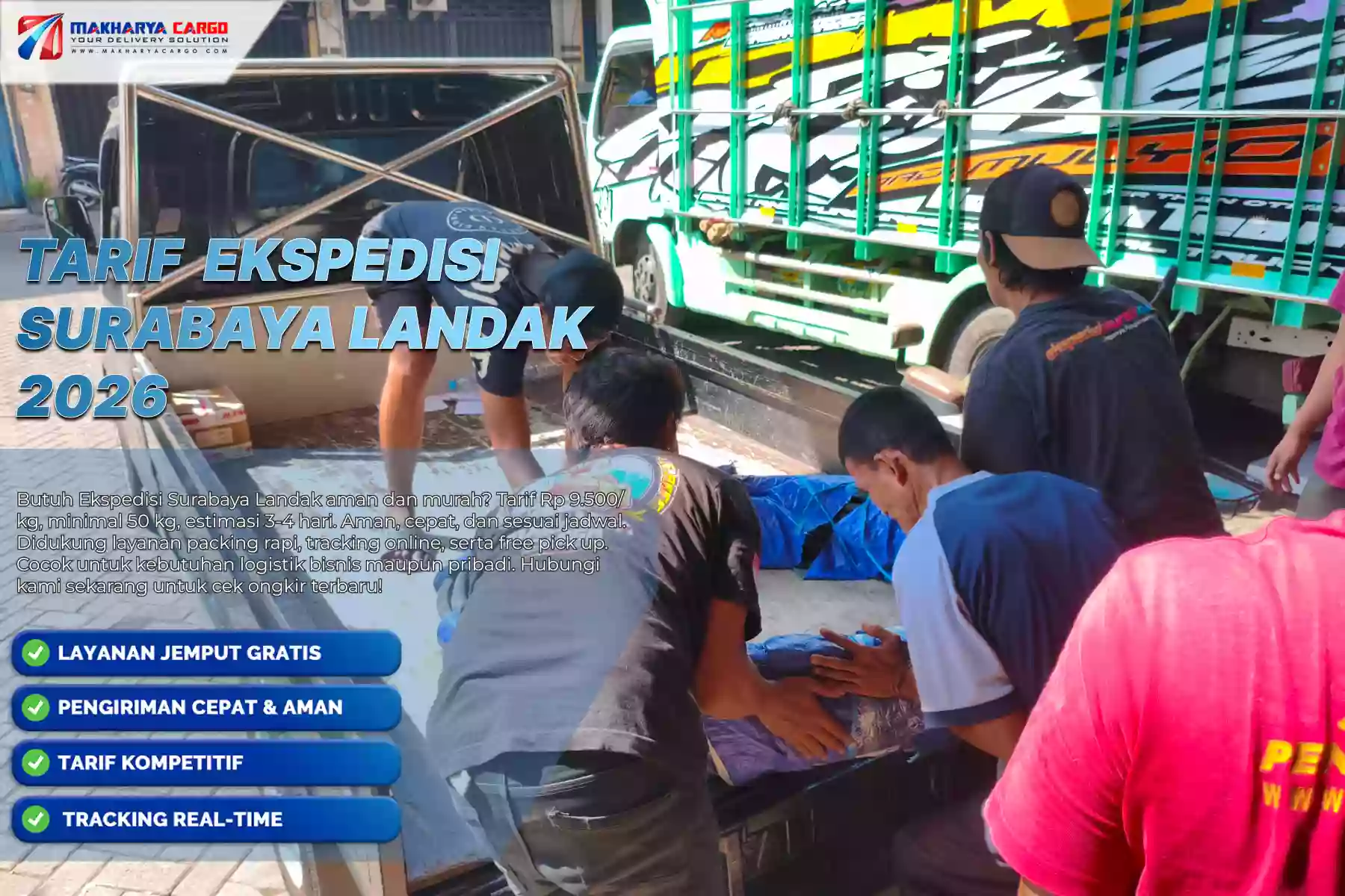 Tarif Ekspedisi Surabaya Landak