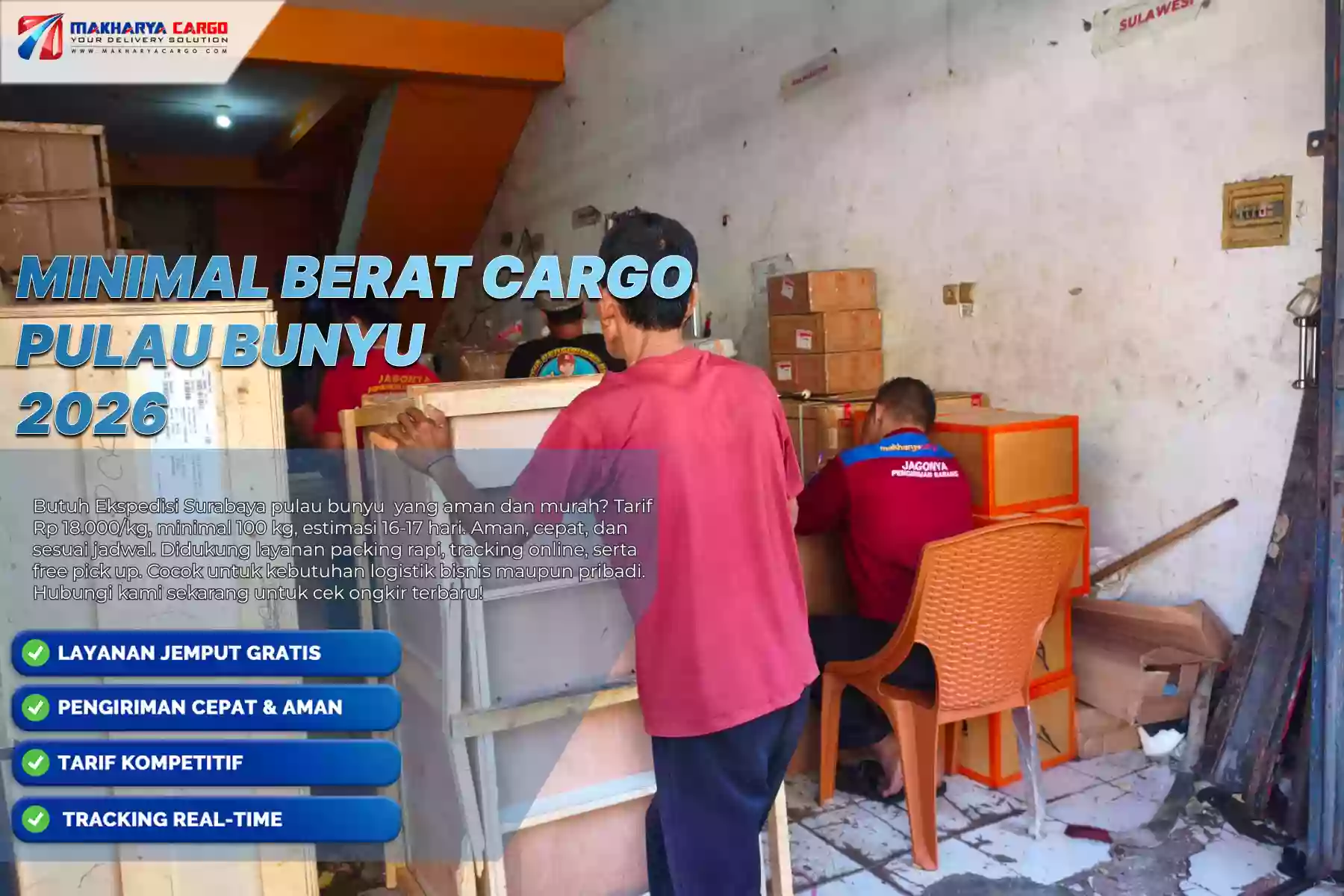 Minimal Berat Cargo Pulau Bunyu