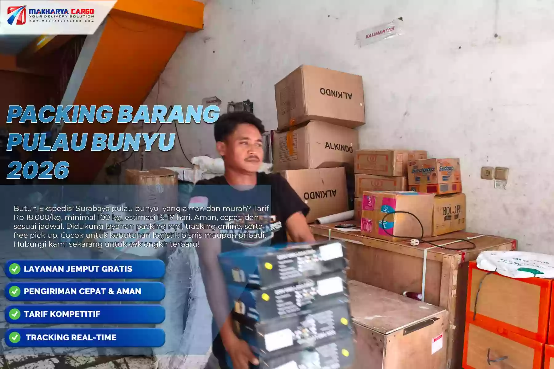 Packing Barang Pulau Bunyu