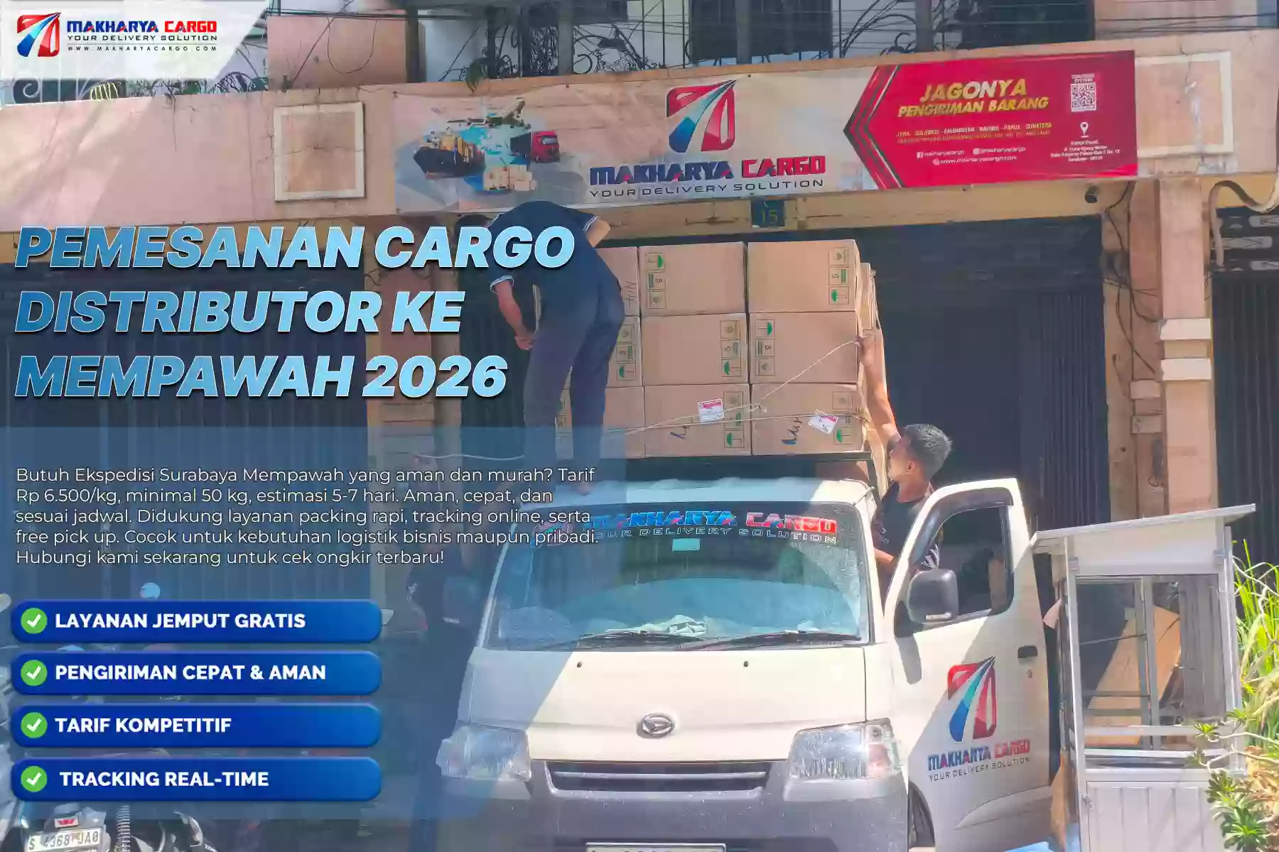 Pemesanan Cargo Distributor ke Mempawah