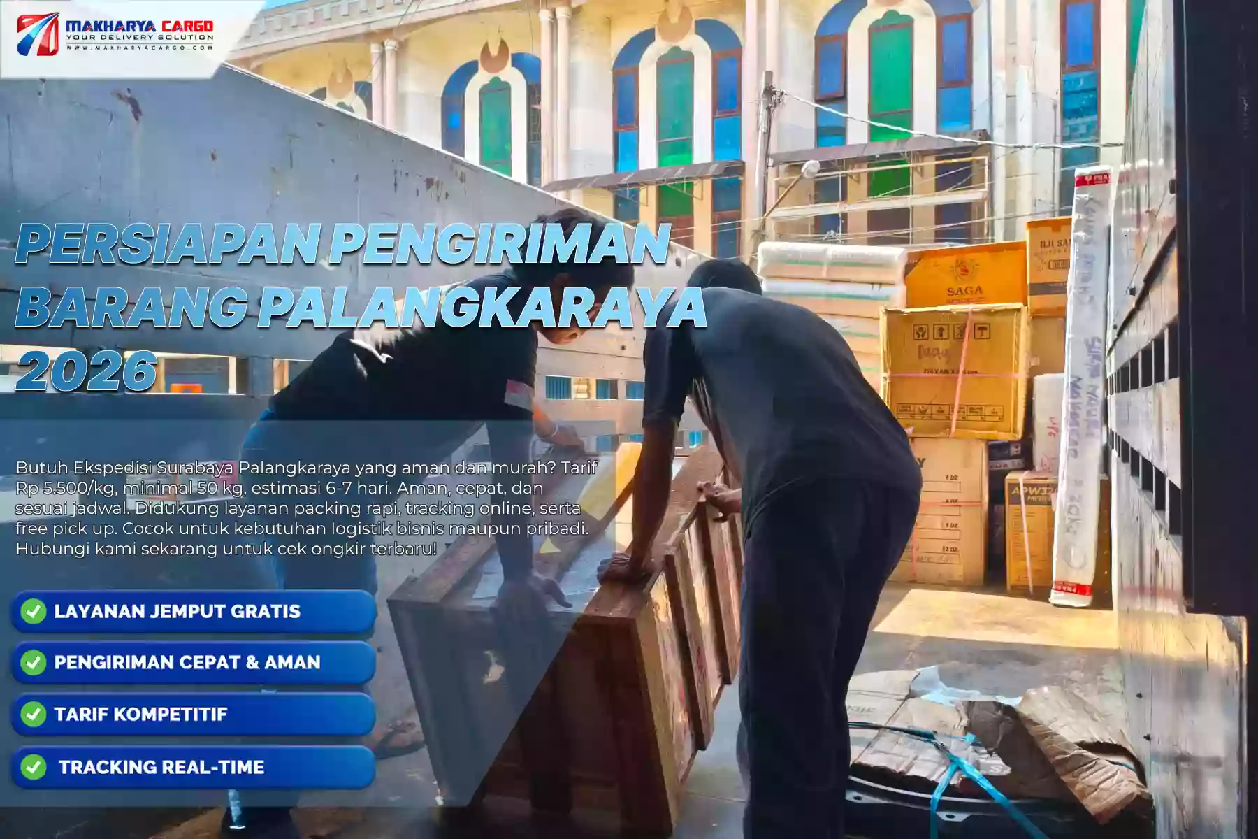 Persiapan Pengiriman Barang Palangkaraya