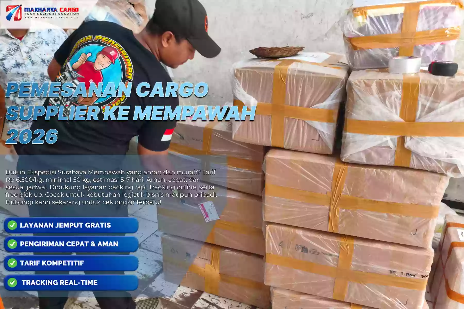 Pemesanan Cargo Supplier ke Mempawah
