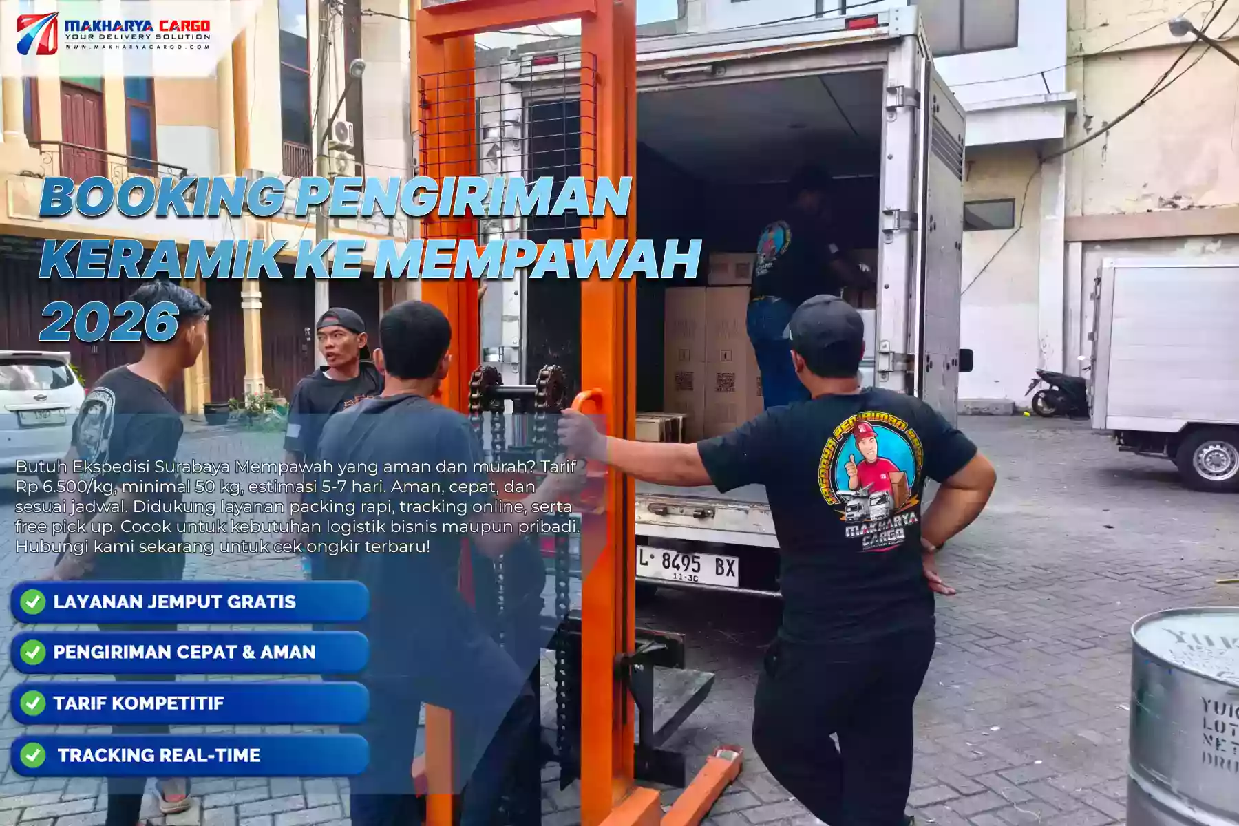 Booking Pengiriman Keramik ke Mempawah