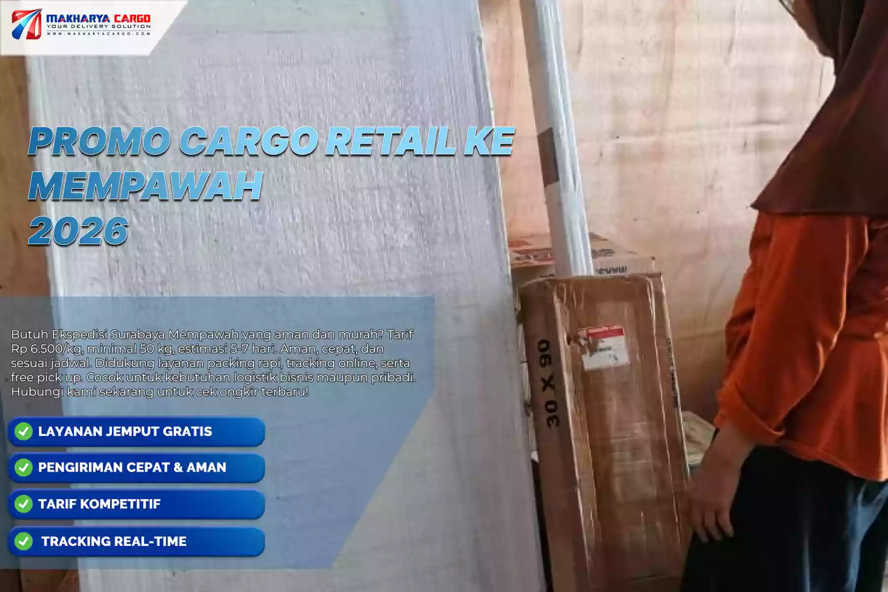 Promo Cargo Retail ke Mempawah