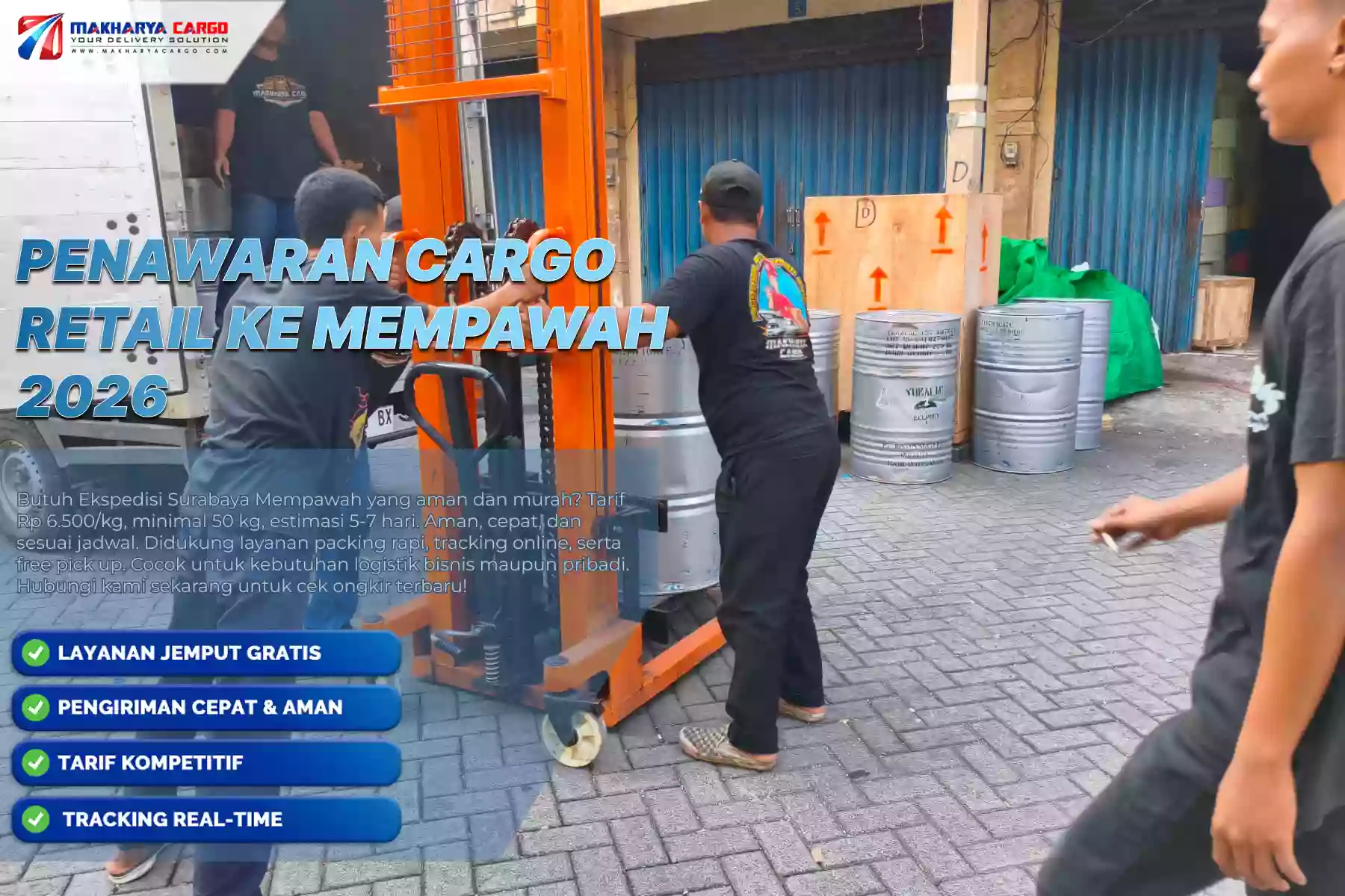 Penawaran Cargo Retail ke Mempawah