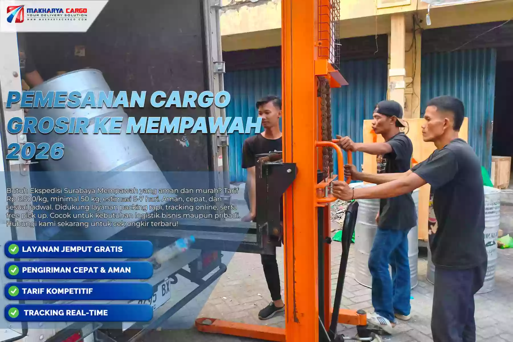 Pemesanan Cargo Grosir ke Mempawah