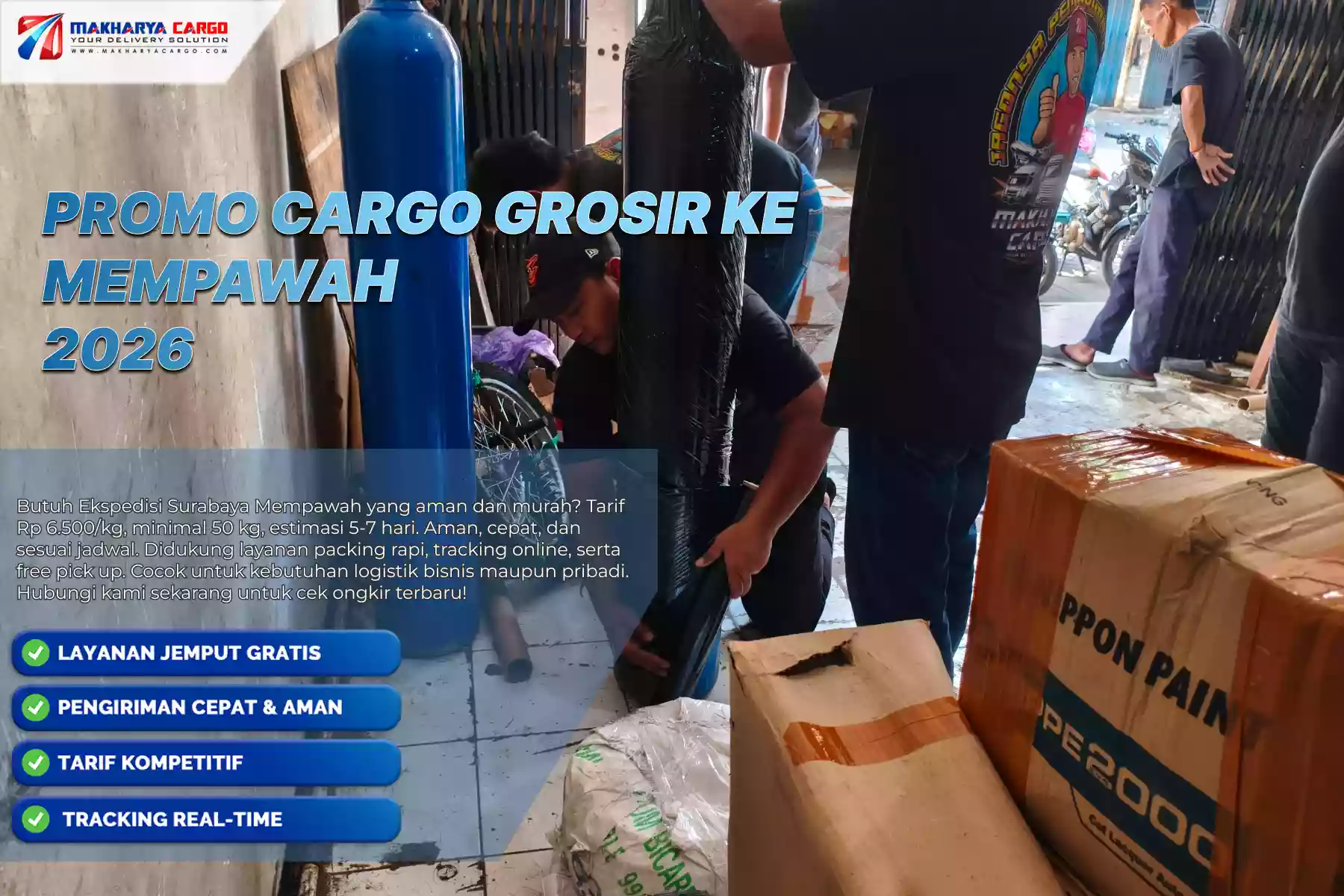 Promo Cargo Grosir ke Mempawah