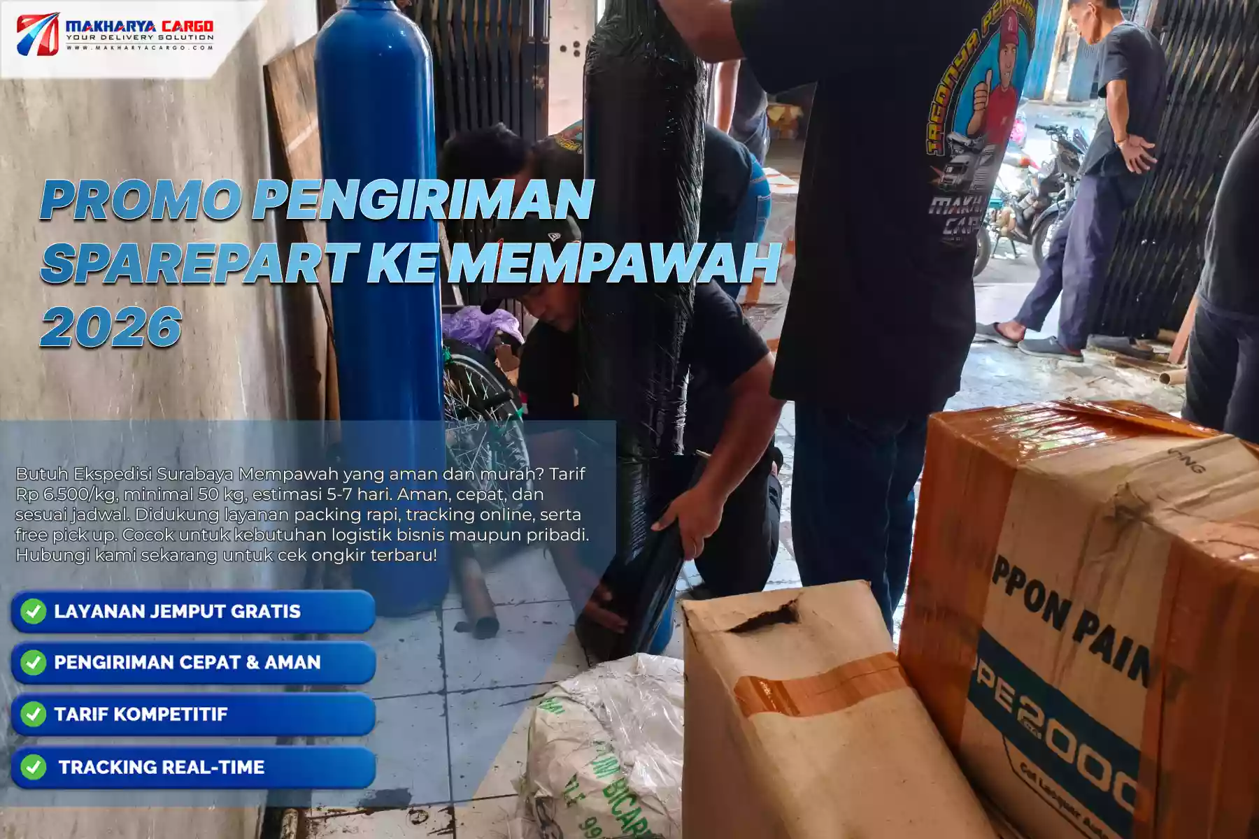 Promo Pengiriman Sparepart ke Mempawah