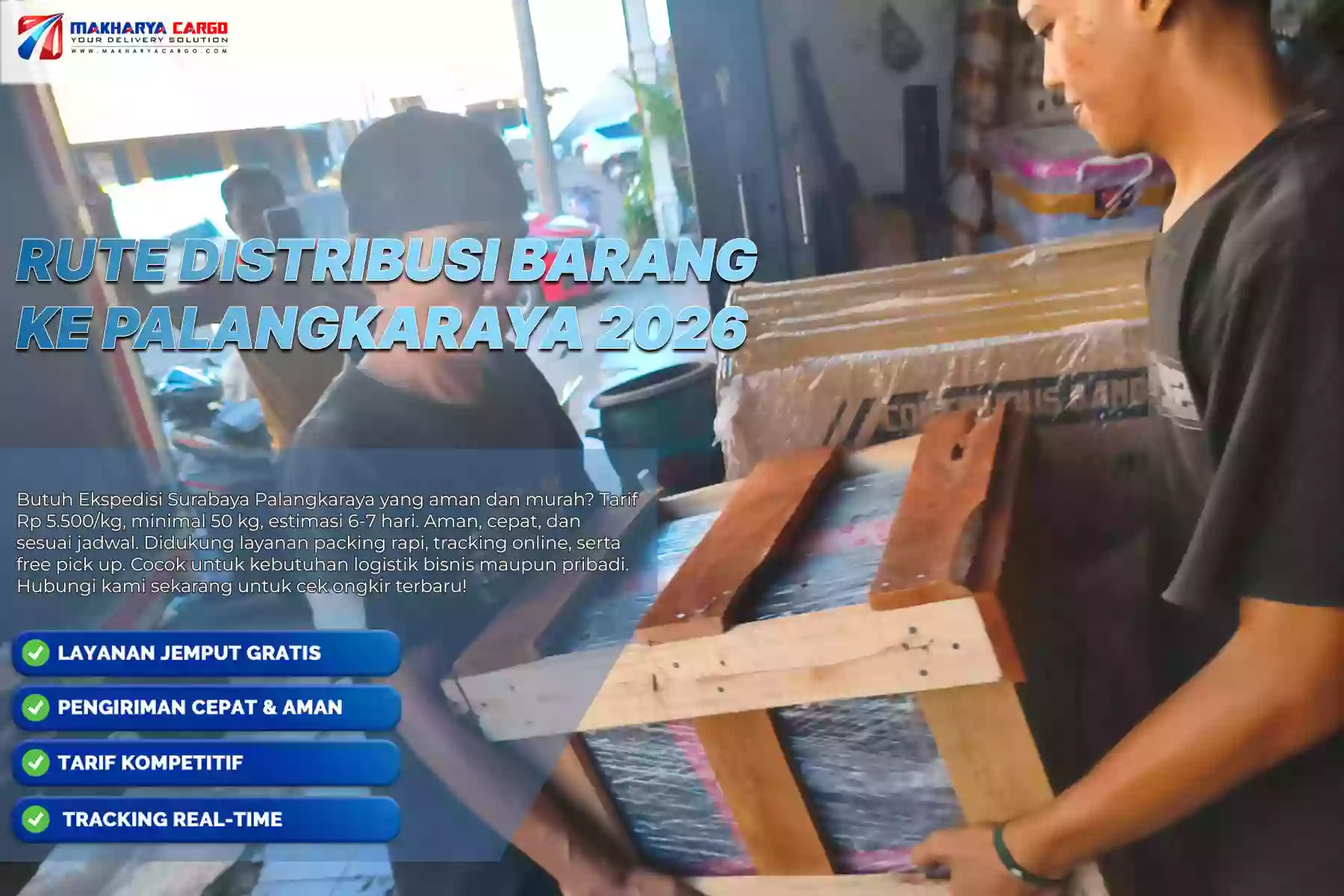 Rute Distribusi Barang ke Palangkaraya