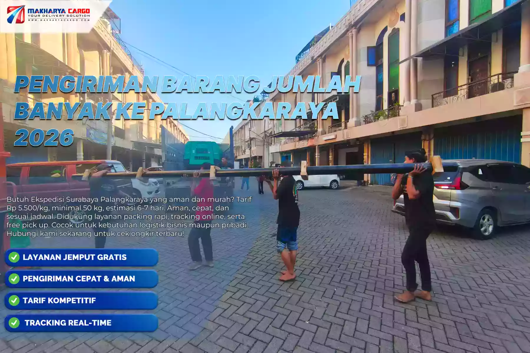 Pengiriman Barang Jumlah Banyak ke Palangkaraya