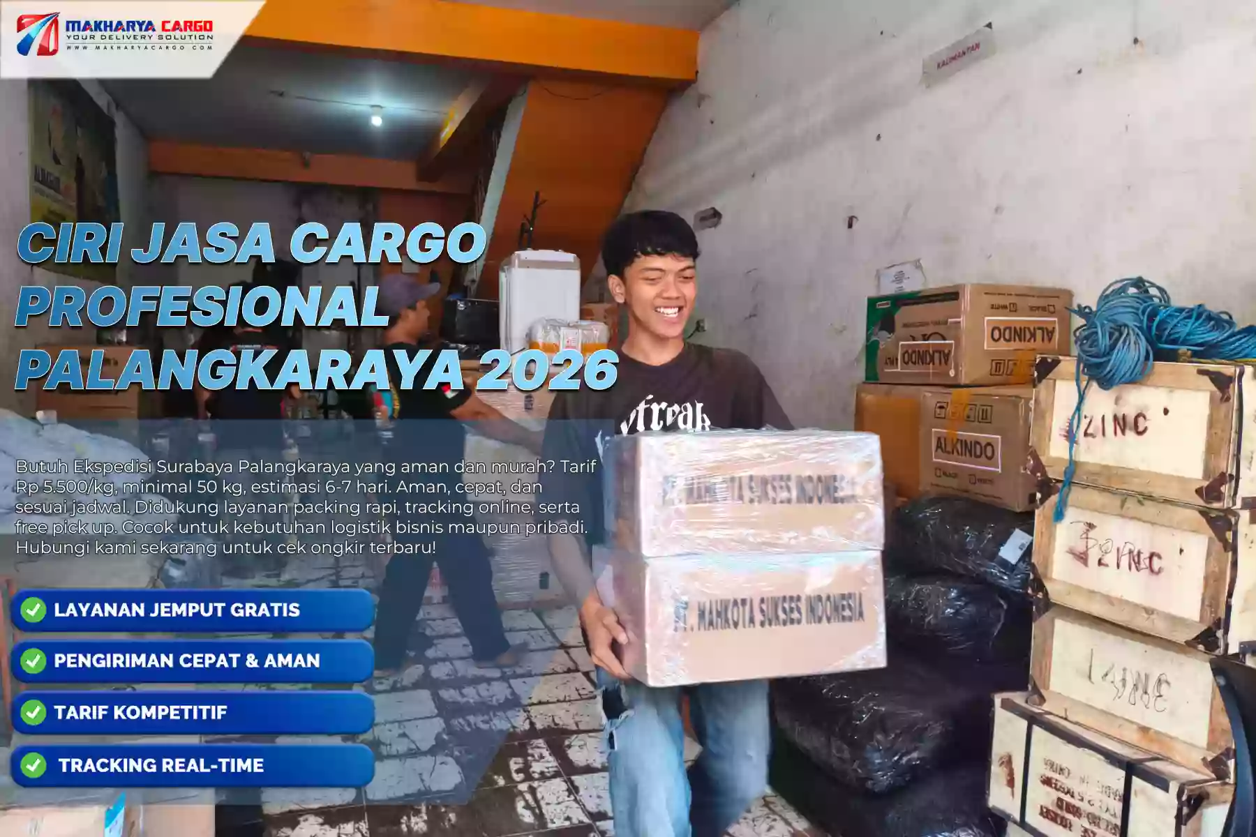 Ciri Jasa Cargo Profesional Palangkaraya