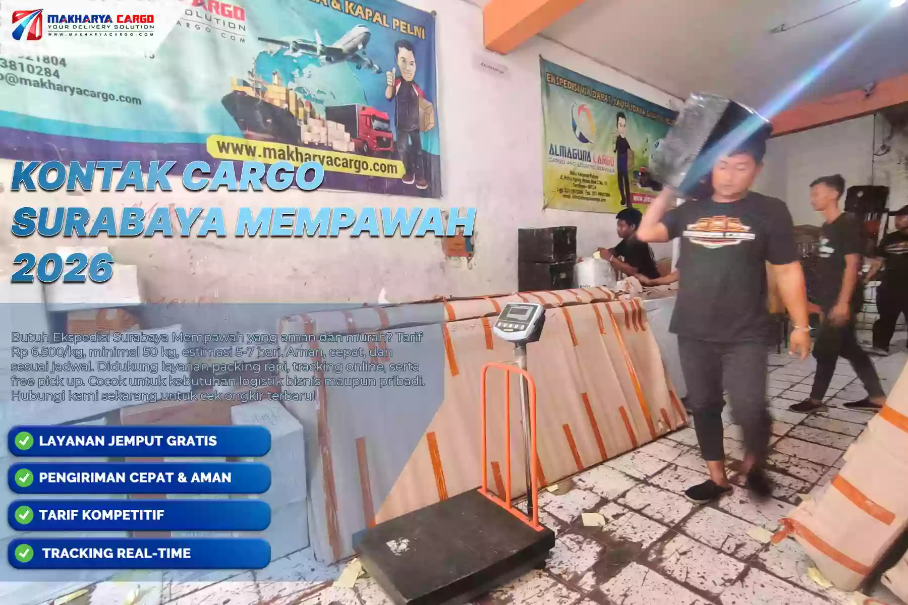 Kontak Cargo Surabaya Mempawah