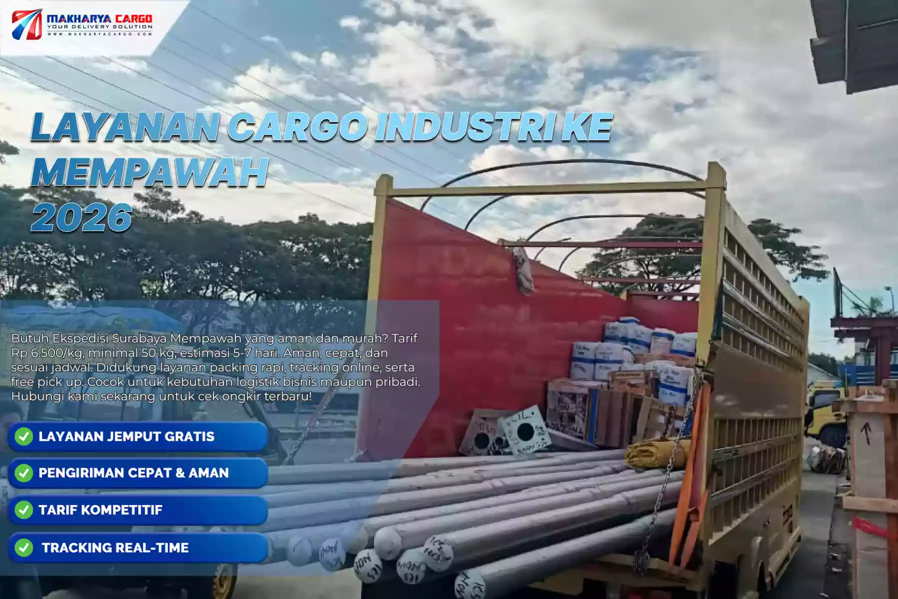 Layanan Cargo Industri ke Mempawah