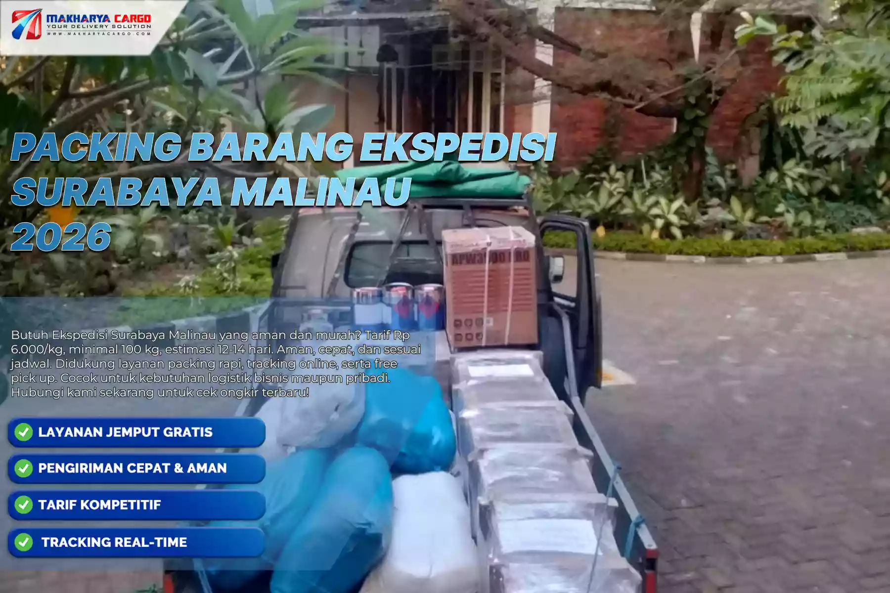 Packing Barang Ekspedisi Surabaya Malinau