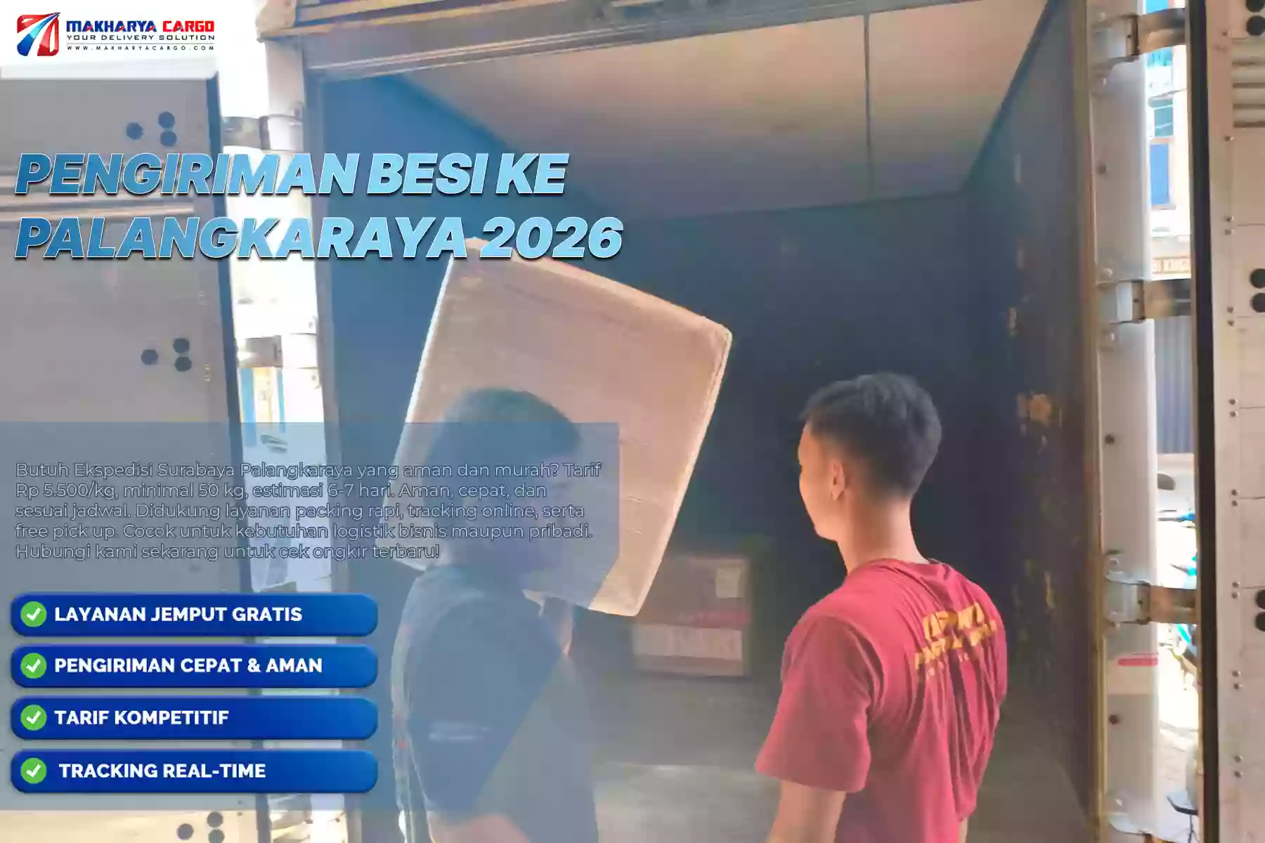 Pengiriman Besi ke Palangkaraya
