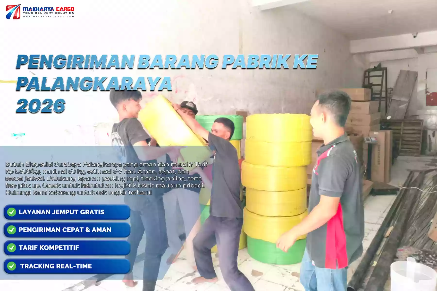 Pengiriman Barang Pabrik ke Palangkaraya