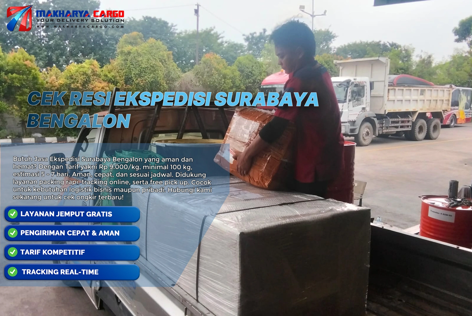 Cek resi ekspedisi Surabaya Bengalon untuk melihat status pengiriman barang secara online