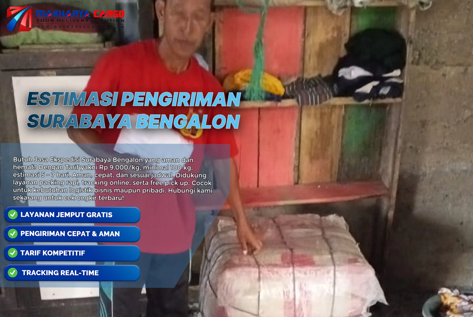 Estimasi pengiriman Surabaya Bengalon melalui proses distribusi antarpulau