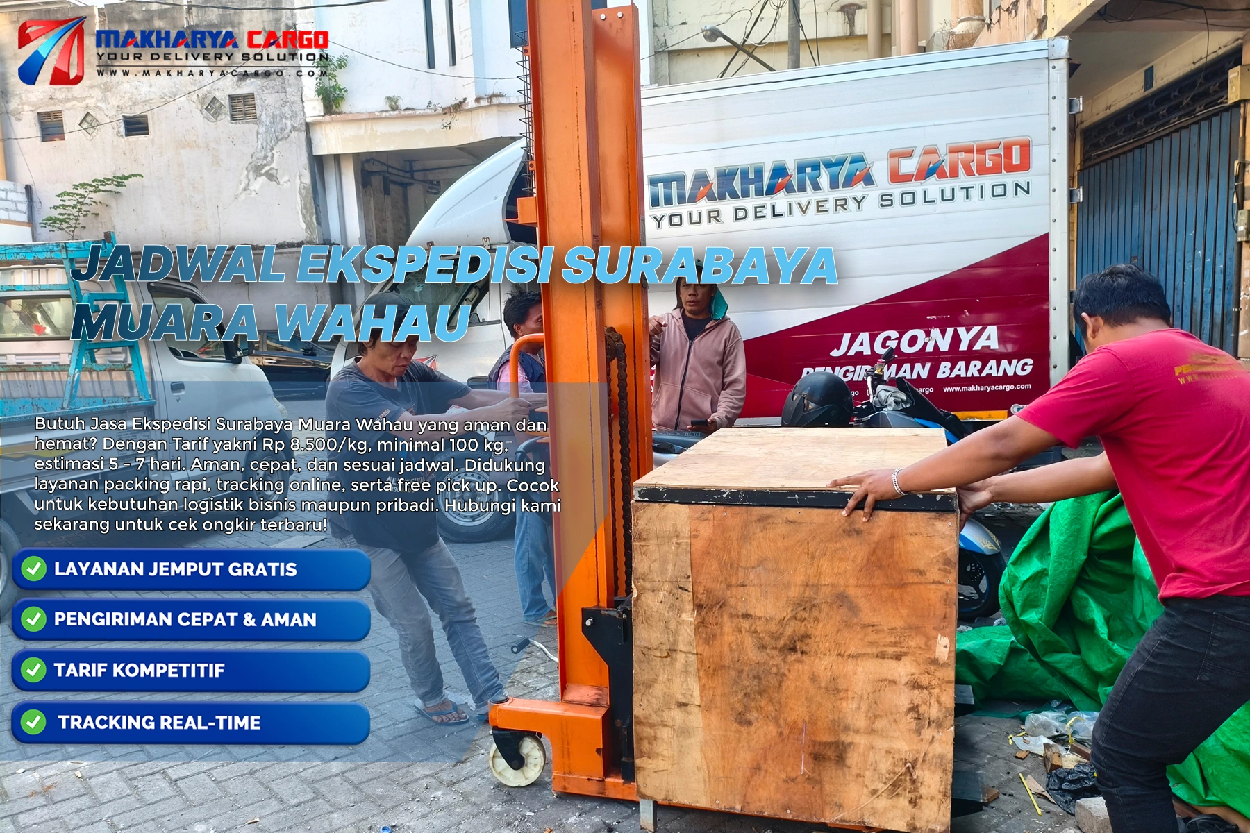 Jadwal ekspedisi Surabaya Muara Wahau untuk pengiriman barang antarpulau