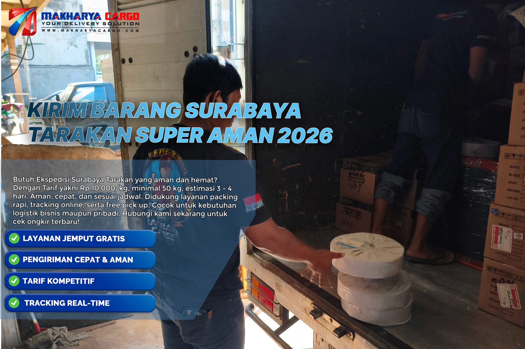 kirim barang surabaya tarakan super aman dan terpercaya