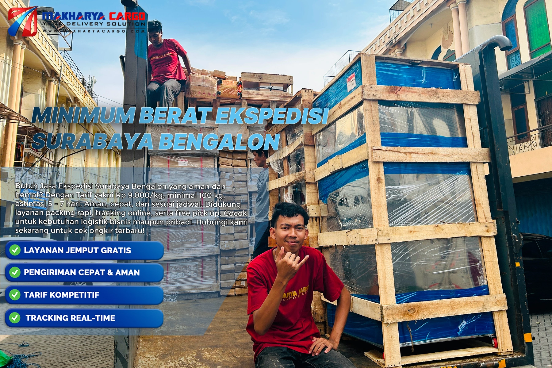 Minimum berat ekspedisi Surabaya Bengalon untuk perhitungan charge minimum pengiriman cargo.