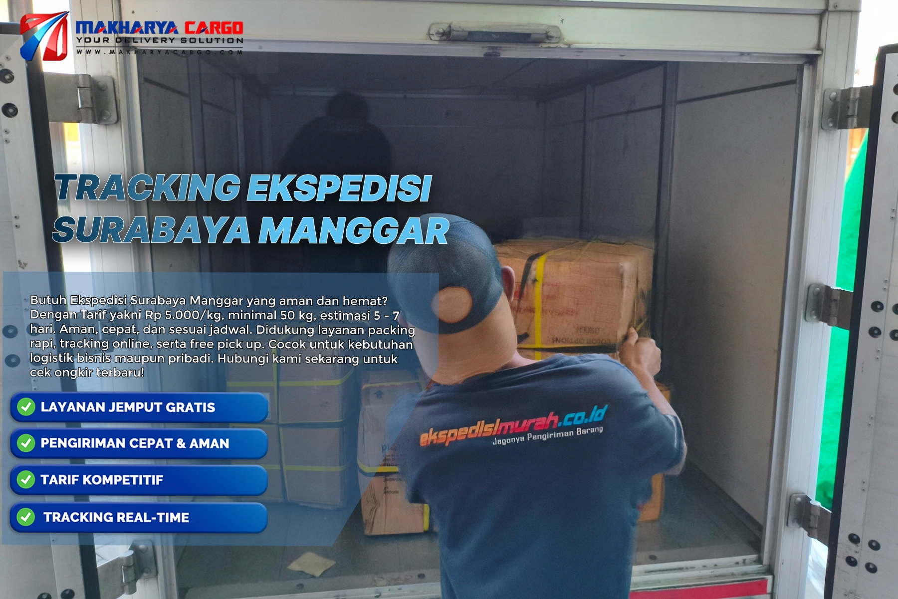 Tracking ekspedisi Surabaya Manggar untuk memantau perjalanan barang menggunakan nomor resi.